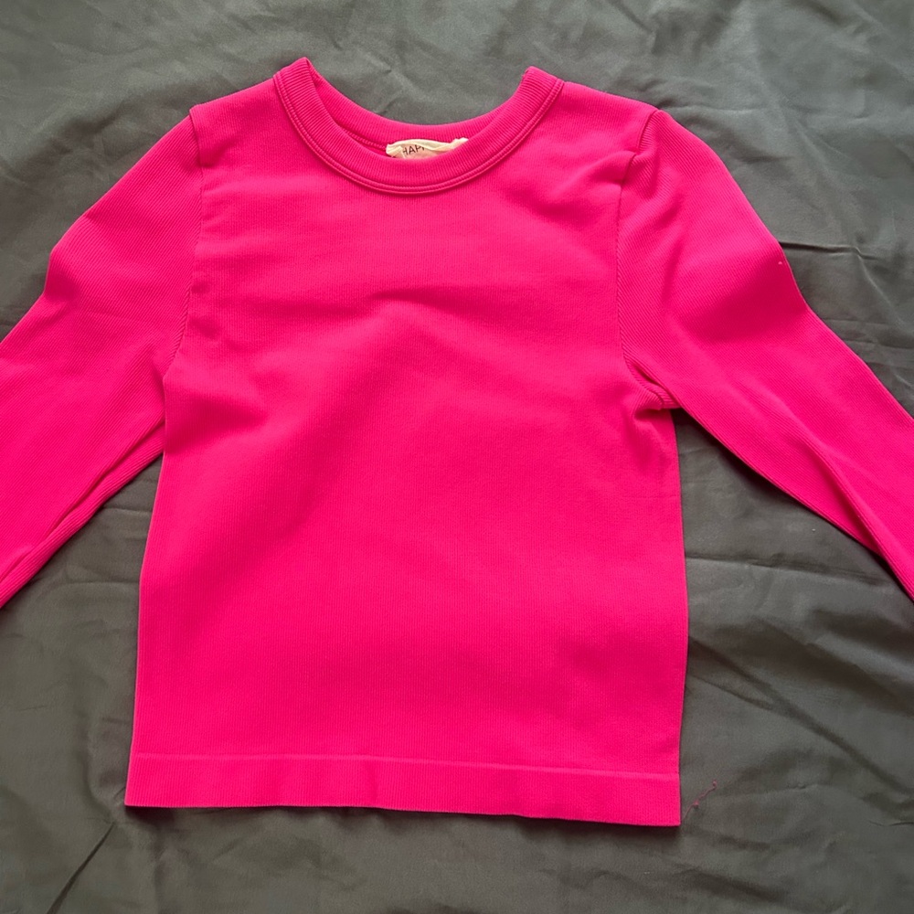 Vibrant Pink Kids Long Sleeve Top